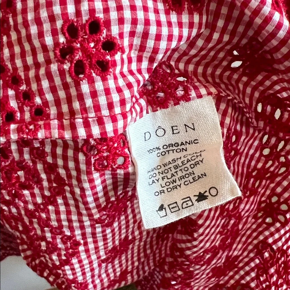 Doen Liesel Dress Cerise Paris Gingham - Picture 5 of 5
